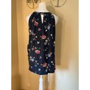 Market & Spruce NWT!  Blue Pink Floral Sleeveless Blouse Medium Photo 2