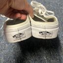 Vans White Mule Sneaker Slip On Shoes Women's 7.5 Photo 3