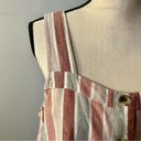 Sonoma  Linen Blend Striped Square Neck Tie Tank Size Large Stripes Striped Pink Photo 2