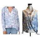 Young Fabulous and Broke YFB  Tie Dye Surplice SOHO Top Shirt Blouse Sexy NWT Photo 1