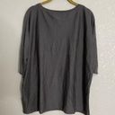 Garnet Hill  Gray Silk Blend Blouse XS Photo 3