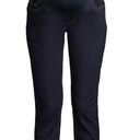 Time And Tru NWT  Maternity Jeans Dark Wash Skinny 5 Pocket Size L Photo 2