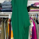 Cinq à Sept Cinq a sept emerald green piper ruffle high neck midi dress 2 Photo 8