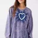 Urban Outfitters blue mini heart crewneck Photo 0