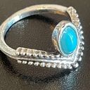 Turquoise stone princess crown ring size 5 Photo 1