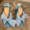 Blue Bow Heels Size 6.5 Photo 1