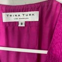 Trina Turk  Silk jacquard damask Carousel Combo Sleeveless Metallic Dress size 8 Photo 7