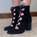 Indigo rd. Open-Front Lace-Up Booties Photo 0