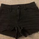 Abercrombie & Fitch High Waisted Black Jean Shorts Photo 0