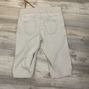 Nine West Jeans Beige Heidi Pull On Skimmer Drawstring Knee Length Shorts Size 4 Photo 1