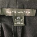 Ralph Lauren  Black Label Womens Size L Knit Slim Pants Moto Black Leather Cargo Photo 3