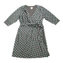 Suzi Chin for Maggy Boutique Gray Printed Dress Size 14 W Photo 0