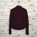 Treasure & Bond  Mock Neck Sweater - Burgundy - Small Photo 5