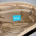 The Sak  Tan Light Beige Crochet Boho Casual Shoulder Bag Purse size Medium Photo 3