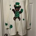 Quacker Factory  St. Patrick's Day Teddy Bear Sweater Photo 1