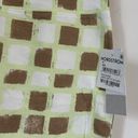 BP NWT  High Waist Bike Shorts in Green Ivory Tic Tac Checkerboard - Small Photo 4