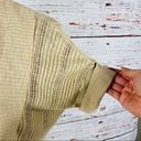 Dress Barn  Shawl Collar Cuffed Dolman Cap Sleeve Open Front Cardigan Tan Small Photo 6