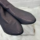 Qupid  Faux Leather Grey Purple Shimmer Ankle Boots Size 10 Photo 4