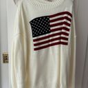 American Flag Sweater White Photo 1