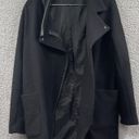 Madewell  Women's Black Zip up Wool Blend Coat Size 6 Photo 6