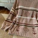 Love Riche  Boho Print Cozy Crewneck Sweater Size Small Photo 4