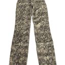 ZARA  Snake Skin Design High Rise Skinny Jeans Taupe Size 2 Photo 2