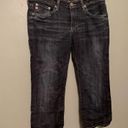 Big star  Jeans Sweet Crop Denim Blue Indigo Wash Whiskered Mid Rise 29 Photo 1