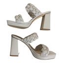 Cushionaire  womens 8.5 platform pumps braided white ivory braided heels basic su Photo 3