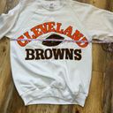 American Vintage Vintage Cleveland Browns Crewneck Sweatshirt Handmade Jerzees Football Photo 5