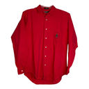 Polo VTG  Ralph Lauren Womens Shirt Size Large Button Front Red Compass Evergreen Photo 0