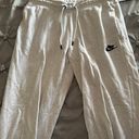 Nike White Joggers Sweatpants Photo 0