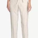 DKNY  Striped Essex Tie Waist Pin Striped Ankle Pants Size 6 NWT (flaws) Photo 0