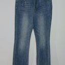 Risen Exposed Button Fly High Rise Bootcut Jeans Frayed Hem Size 15/32 Photo 1