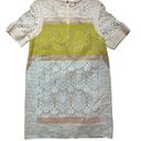 Rebecca Taylor  Runway Patchwork Sheer-Inset Lace Silk Dress Sz 12 Photo 1