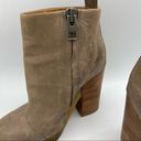 ALLSAINTS  Lakote Leather ankle Boots Taupe Stucked Chunky Heel Size US 6.5 EU 37 Photo 6