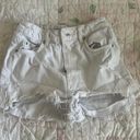 ZARA White Denim Shorts Photo 0