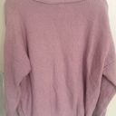 Aerie Oversized Waffle Knit Purple Long sleeve Photo 1