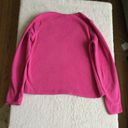 Old Navy Pink Fleece V-neck Y2K Pullover - Sz Medium Photo 2