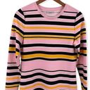 Noisy May  Pink Striped Long Sleeve Midi Dress Med Photo 5