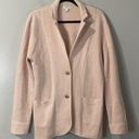 J.Crew  Factory Sweater Blazer Size Large Pink Casual Work Preppy Comfort Modern Photo 0