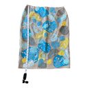 Lafayette 148  Beaded Appliqué 100% Linen/Silk Pencil Skirt Bodycon | size 8 Photo 3