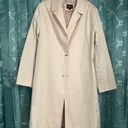 Gallery LIGHT PINK FULLY LINED TRENCH STYLE RAIN COAT JACKET SIZE L. Photo 0