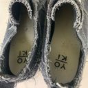 Yoki  Distressed Black Slip On Sneaker Women's Size 9. Photo 4