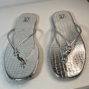 New York And Company NWOT  sandals in silver Size 6.5-7 /37 Photo 10