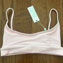 Frankie’s Bikinis NWT  Gavin Ribbed Scoop Bikini Top - love pink Photo 2