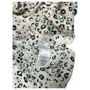 Rails  Top Womens XS Leopard Print Short Cuffed Sleeve Button Up High Low White Photo 8