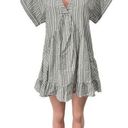 The Moon NWT Day +  Babydoll Striped Cotton Dress Lined Size SMALL Photo 0