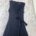 Patagonia  Wrap It Up Black Sleeveless Faux Wrap Midi Dress small Photo 4