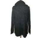 DKNY  Black‎ Turtleneck Sweater Long Sleeve Knit Metallic Silver Womens Size S Photo 2