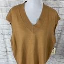 Terra & Sky women 2X 20W-22W sweater vest lightweight v-cut tan Photo 2